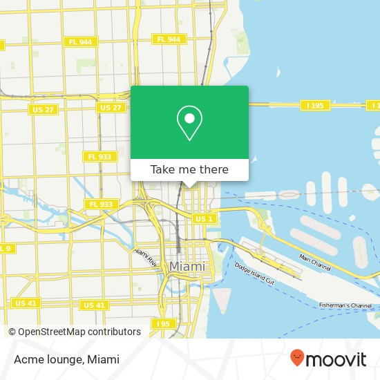 Mapa de Acme lounge