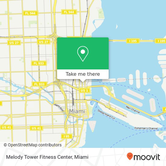 Mapa de Melody Tower Fitness Center