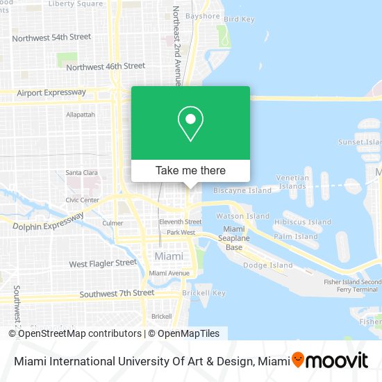 Miami International University Of Art & Design map