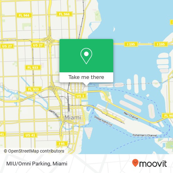 MIU/Omni Parking map