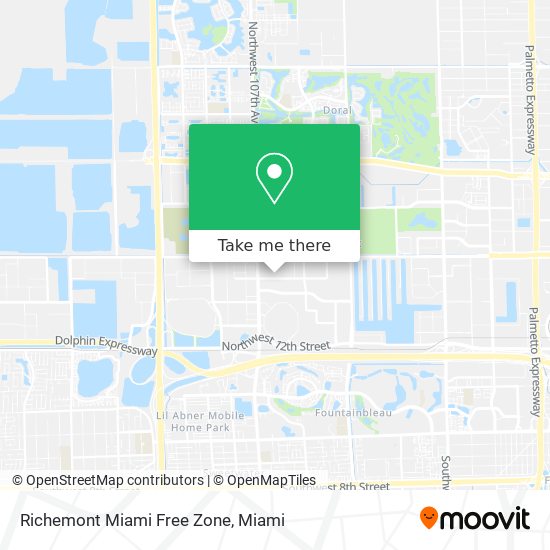 Mapa de Richemont Miami Free Zone