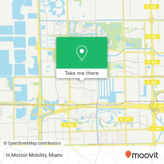 Mapa de In Motion Mobility