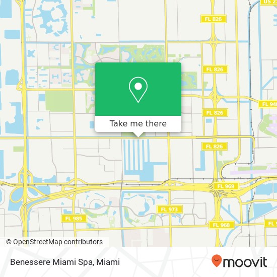 Benessere Miami Spa map