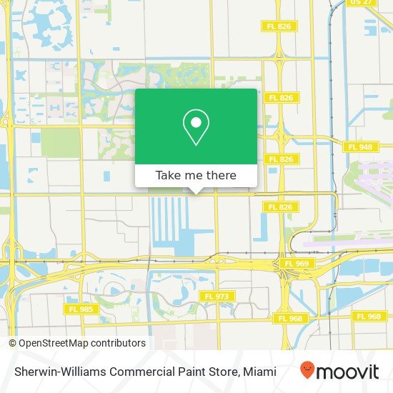 Mapa de Sherwin-Williams Commercial Paint Store