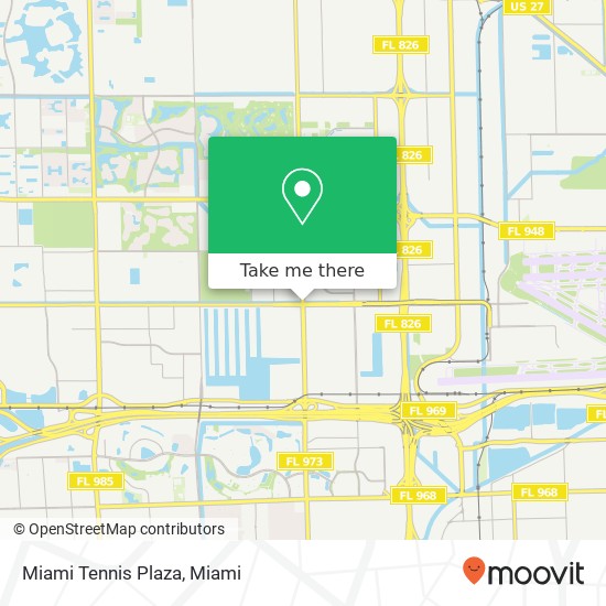 Miami Tennis Plaza map