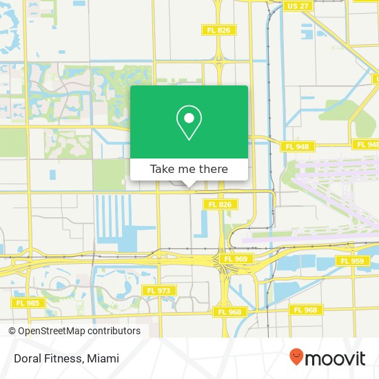 Doral Fitness map