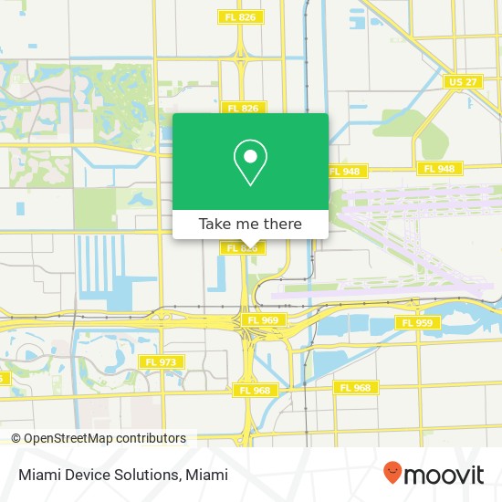 Mapa de Miami Device Solutions