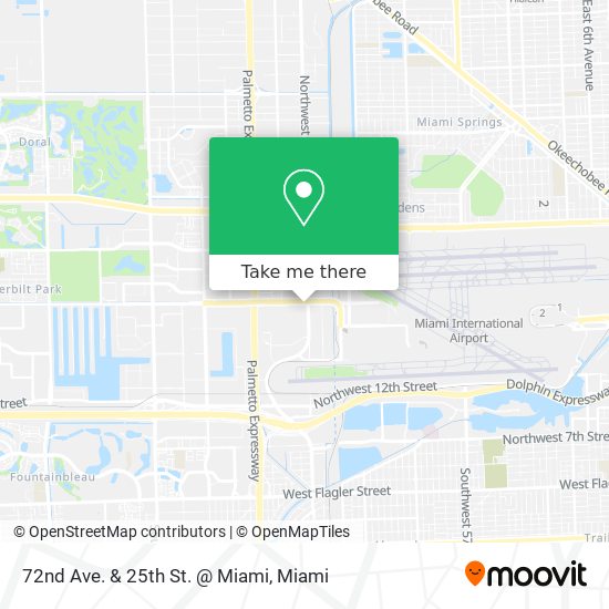 Mapa de 72nd Ave. & 25th St. @ Miami
