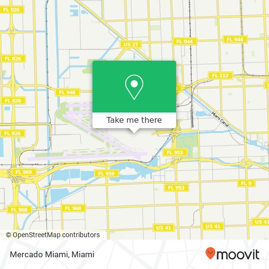 Mercado Miami map