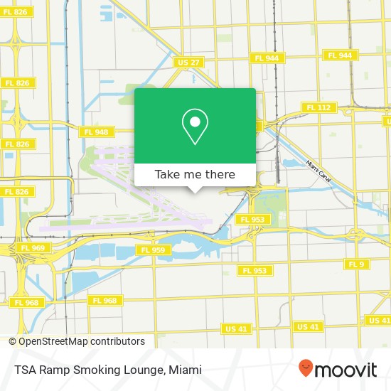 Mapa de TSA Ramp Smoking Lounge