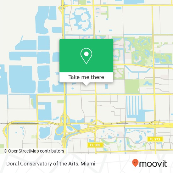 Mapa de Doral Conservatory of the Arts