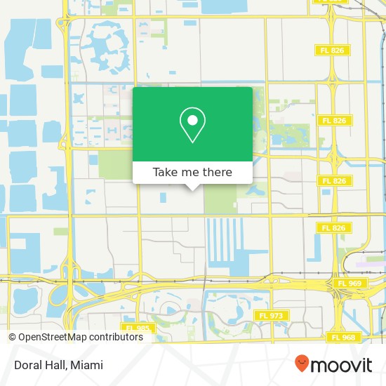 Doral Hall map