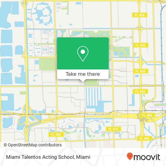 Miami Talentos Acting School map