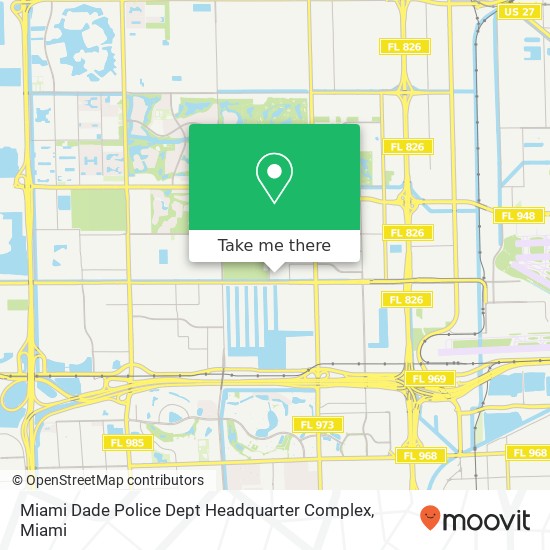 Miami Dade Police Dept Headquarter Complex map