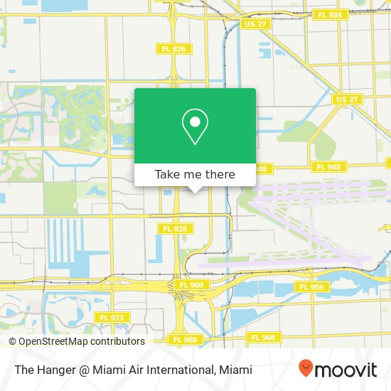 The Hanger @ Miami Air International map