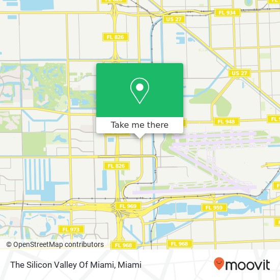 The Silicon Valley Of Miami map