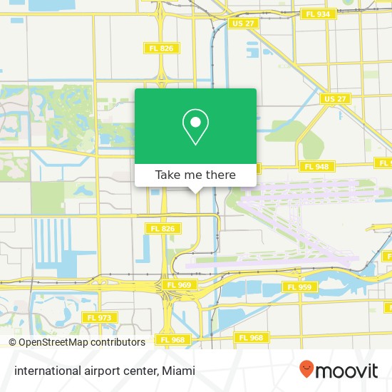 Mapa de international airport center