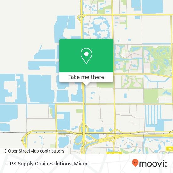 UPS Supply Chain Solutions map