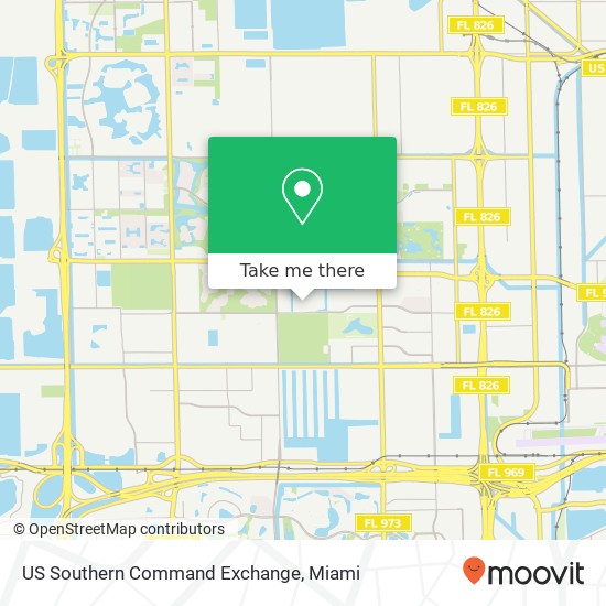 US Southern Command Exchange map