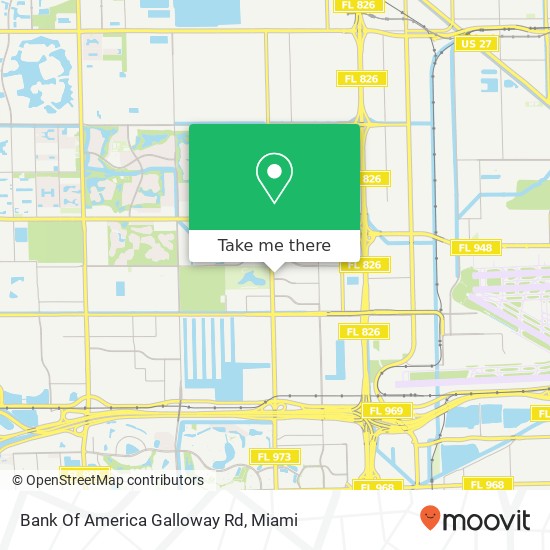 Bank Of America Galloway Rd map