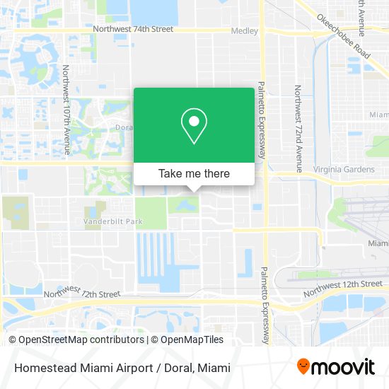 Homestead Miami Airport / Doral map