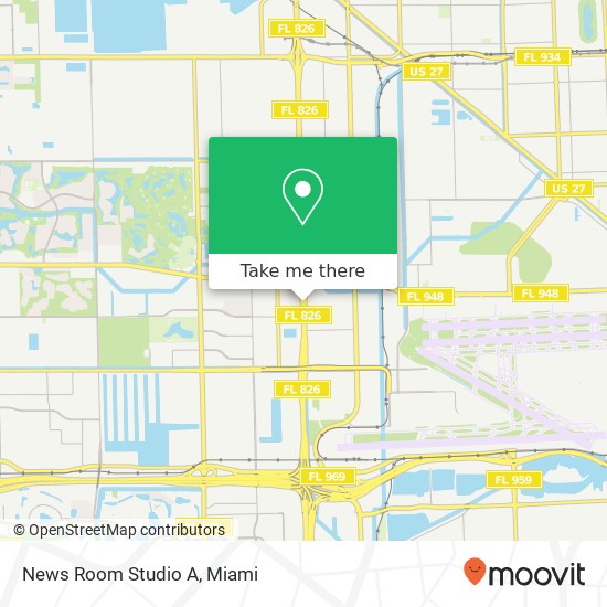 News Room Studio A map