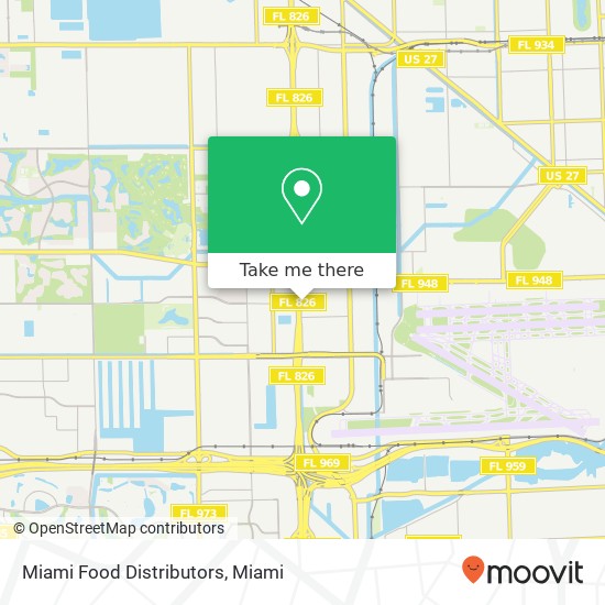 Miami Food Distributors map