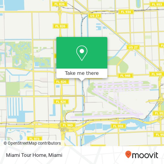 Miami Tour Home map