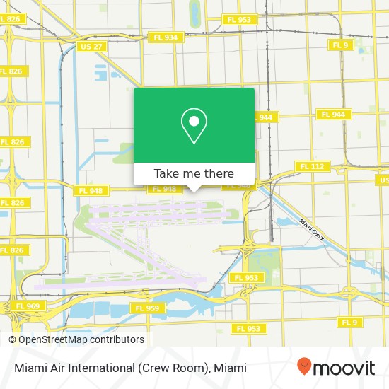 Mapa de Miami Air International (Crew Room)