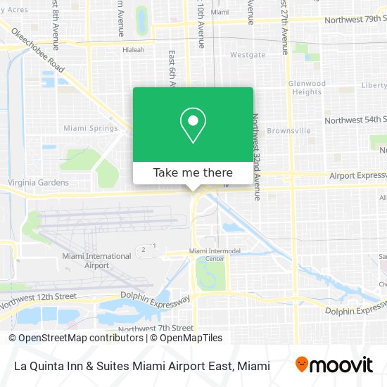 La Quinta Inn & Suites Miami Airport East map