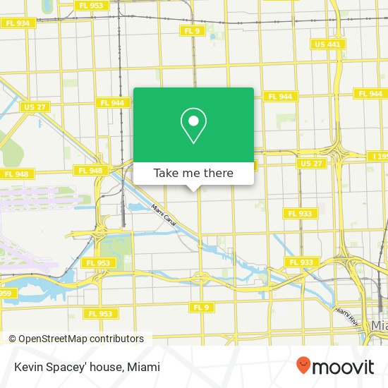 Mapa de Kevin Spacey' house