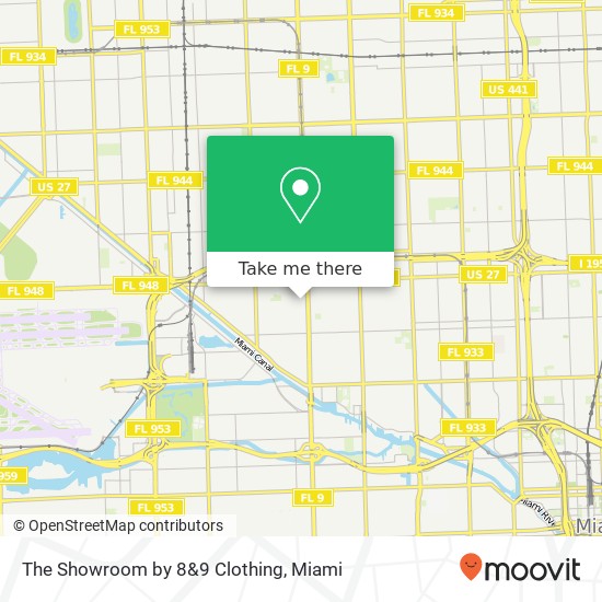 The Showroom by 8&9 Clothing map