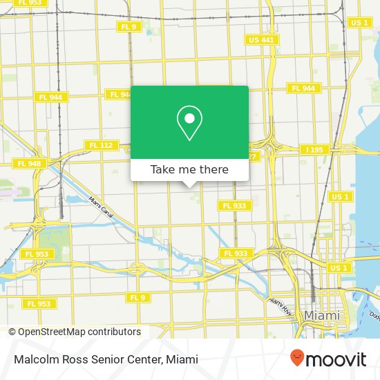 Malcolm Ross Senior Center map