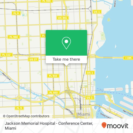 Mapa de Jackson Memorial Hospital - Conference Center