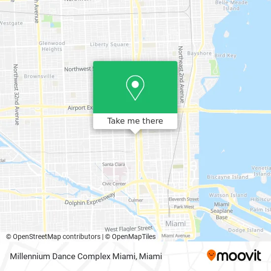 Millennium Dance Complex Miami map