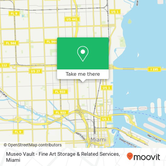 Museo Vault - Fine Art Storage & Related Services map