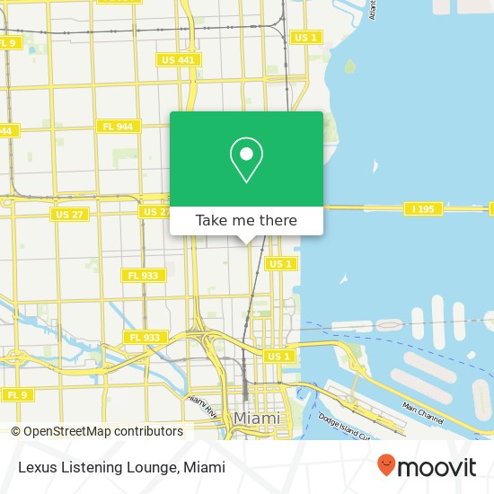 Mapa de Lexus Listening Lounge