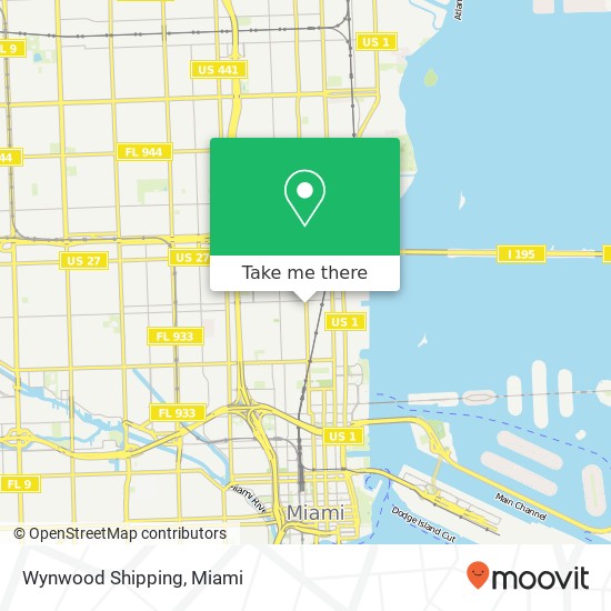 Mapa de Wynwood Shipping