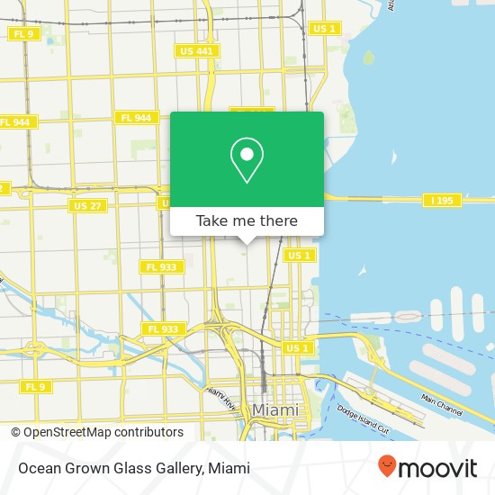 Mapa de Ocean Grown Glass Gallery
