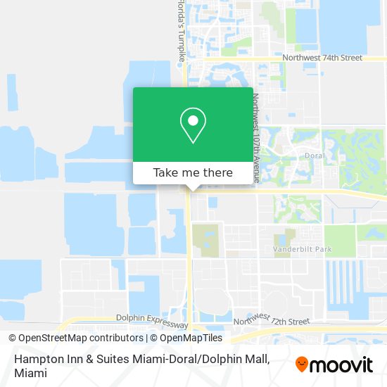 Hampton Inn & Suites Miami-Doral / Dolphin Mall map