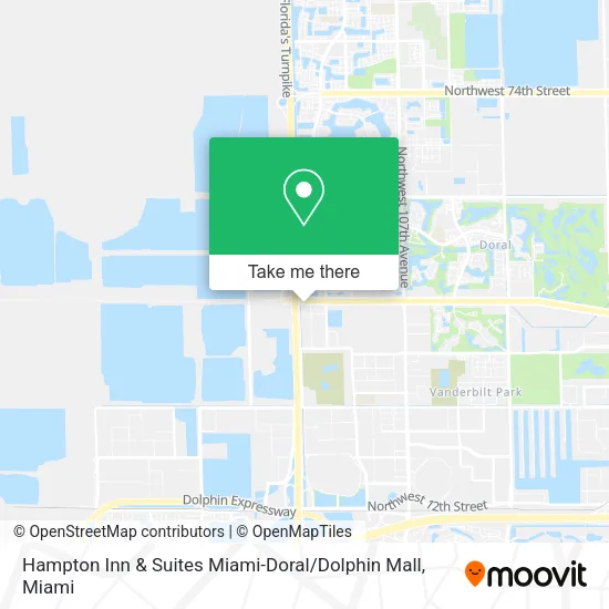 Hampton Inn & Suites Miami-Doral / Dolphin Mall map
