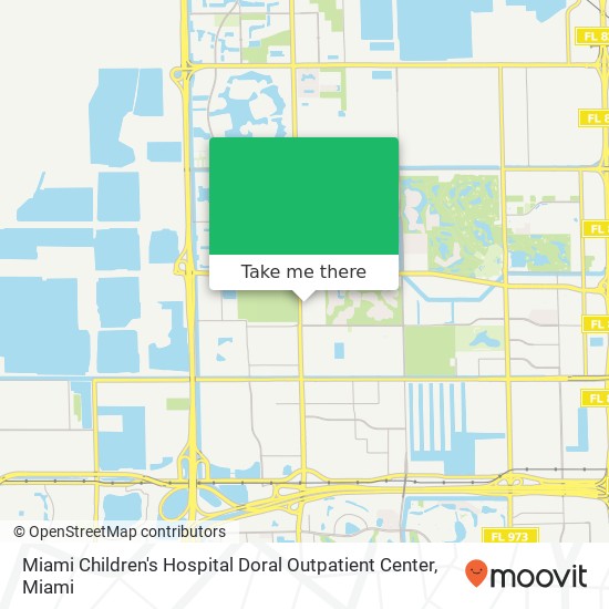 Miami Children's Hospital Doral Outpatient Center map