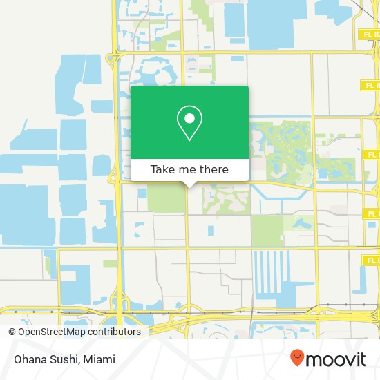 Ohana Sushi map