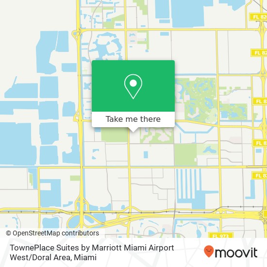 Mapa de TownePlace Suites by Marriott Miami Airport West / Doral Area