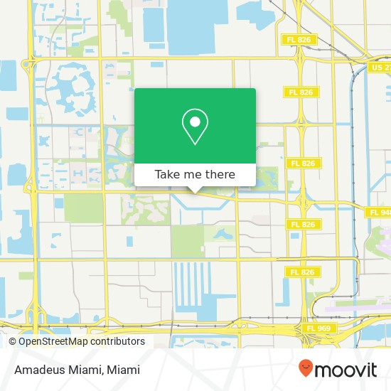 Mapa de Amadeus Miami