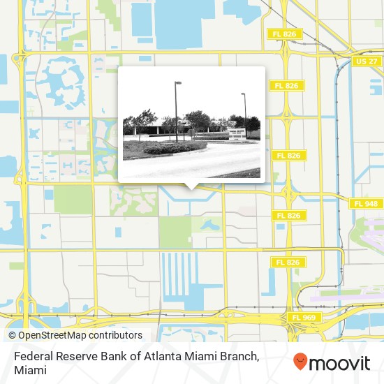 Federal Reserve Bank of Atlanta Miami Branch map