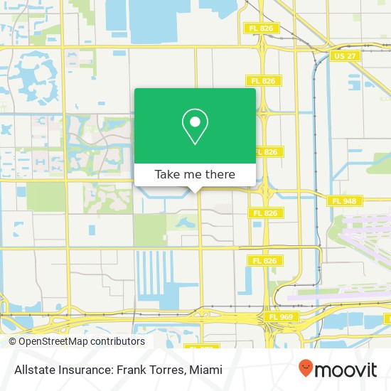 Allstate Insurance: Frank Torres map