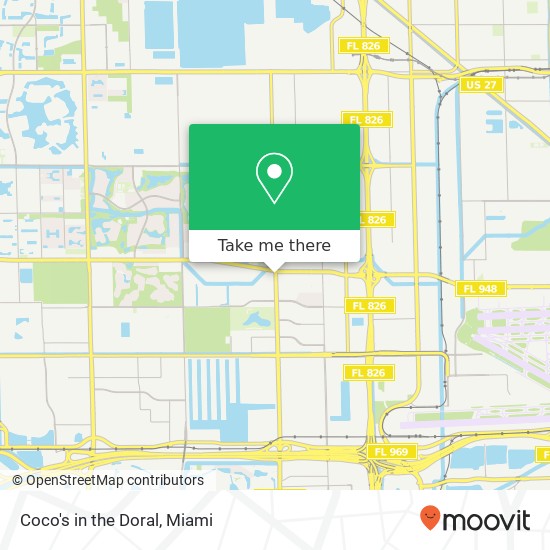 Coco's in the Doral map