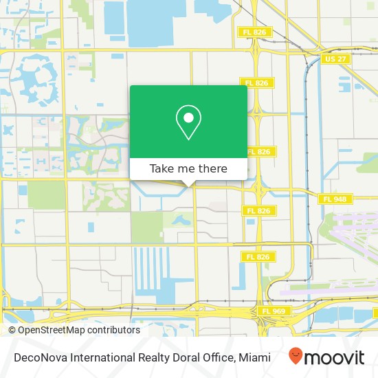 Mapa de DecoNova International Realty Doral Office