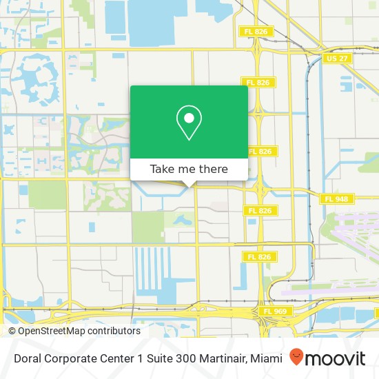 Doral Corporate Center 1 Suite 300 Martinair map